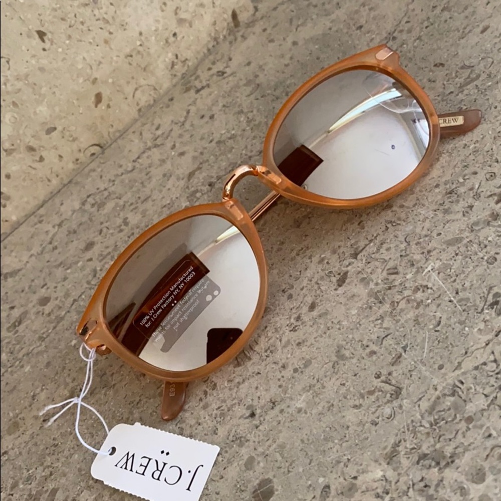 J. Crew Mirrored Rose Gold Sunglasses - Picture 2 of 10